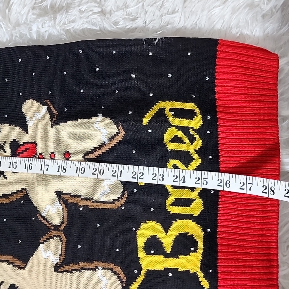 Novelty Christmas Sweater Black and Red Brand New No Tag - Picture 4 of 6